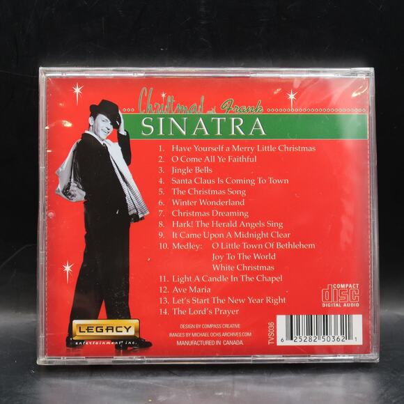 Christmas with Frank Sinatra Music CD New Sealed Holiday Pop Jazz Crooner READ - Picture 2 of 8